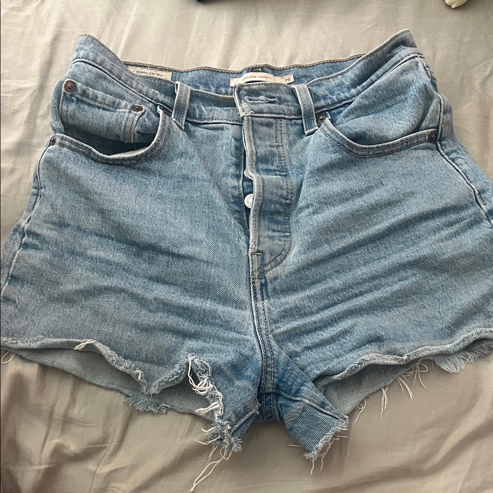 Levi's Light Blue Jean Shorts for Women